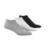 Unisex Thin And Light No-Show Socks 3 Pairs, Grey, A701_ONE, thumbnail image number 4