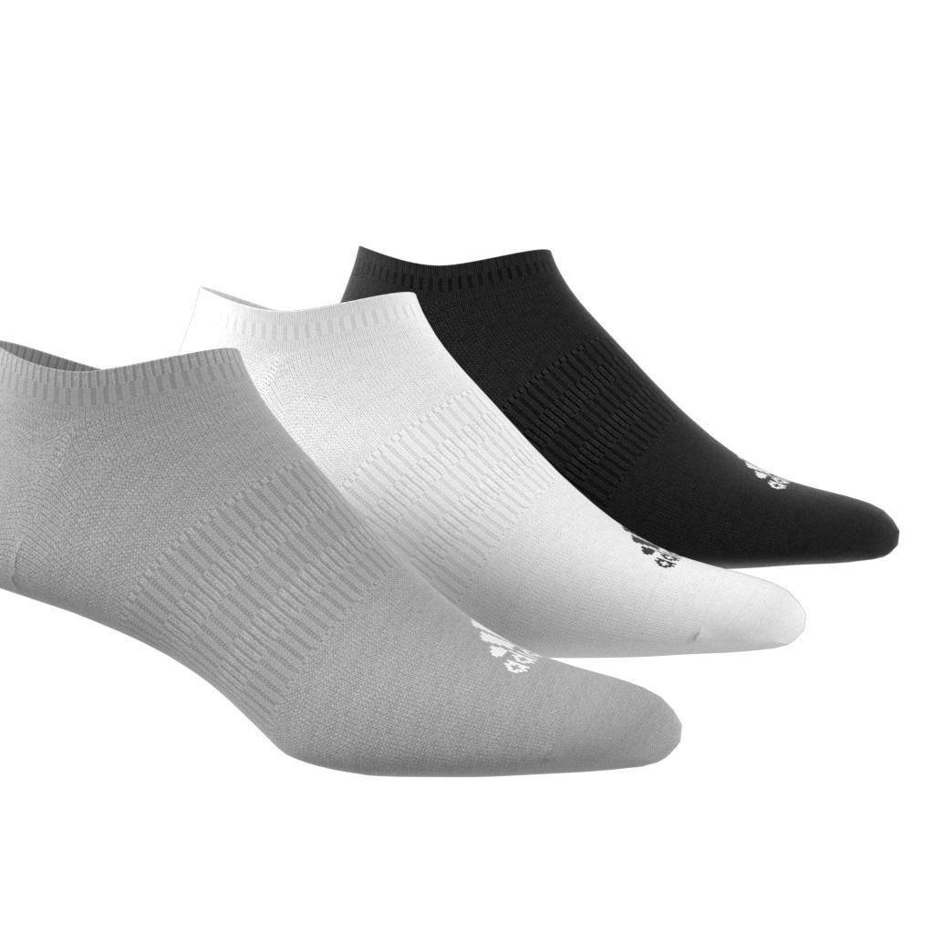 Unisex Thin And Light No-Show Socks 3 Pairs, Grey, A701_ONE, large image number 4