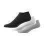 Unisex Thin And Light No-Show Socks 3 Pairs, Grey, A701_ONE, thumbnail image number 8