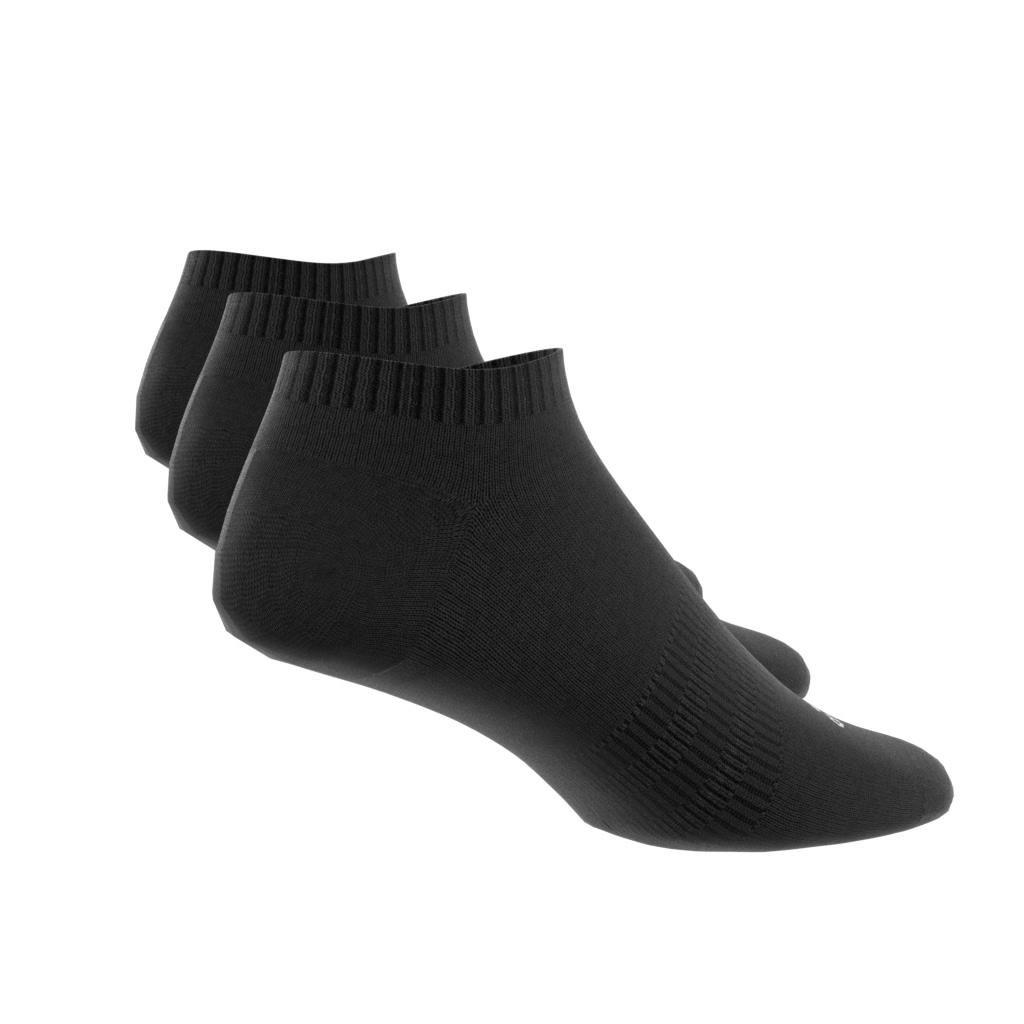 Unisex Cushioned Low-Cut Socks 3 Pairs, Black, , large image number 1