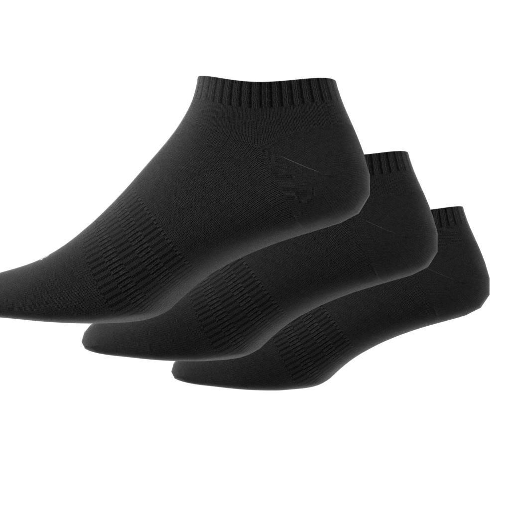 Unisex Cushioned Low-Cut Socks 3 Pairs, Black, , large image number 4