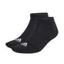 Unisex Cushioned Low-Cut Socks 3 Pairs, Black, A701_ONE, thumbnail image number 5
