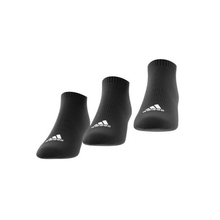Unisex Cushioned Low-Cut Socks 3 Pairs, Black, A701_ONE, large image number 6