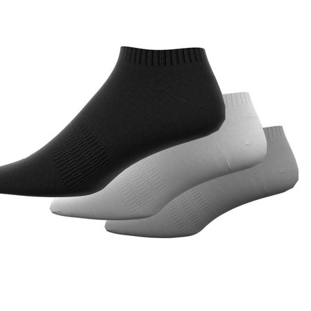 Cushioned Low-Cut Socks 3 Pairs medium grey heather Unisex Adult, A701_ONE, large image number 2