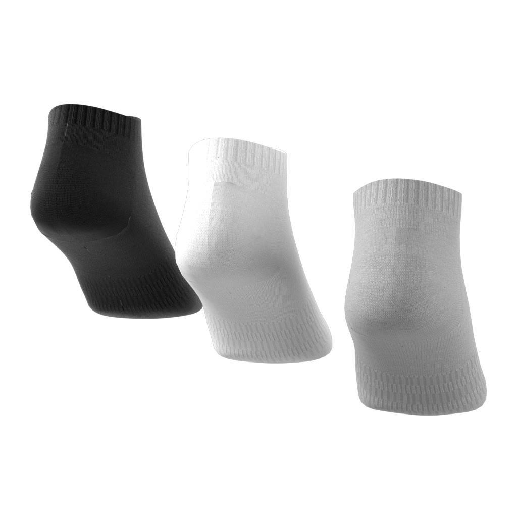 Unisex Cushioned Low-Cut Socks 3 Pairs, Grey, , large image number 3