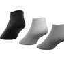 Cushioned Low-Cut Socks 3 Pairs medium grey heather Unisex Adult, A701_ONE, thumbnail image number 3