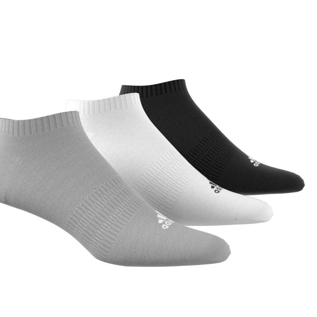 Unisex Cushioned Low-Cut Socks 3 Pairs, Grey, , large image number 4