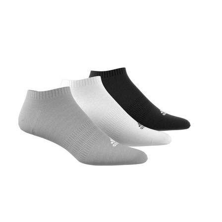 Cushioned Low-Cut Socks 3 Pairs medium grey heather Unisex Adult, A701_ONE, large image number 4