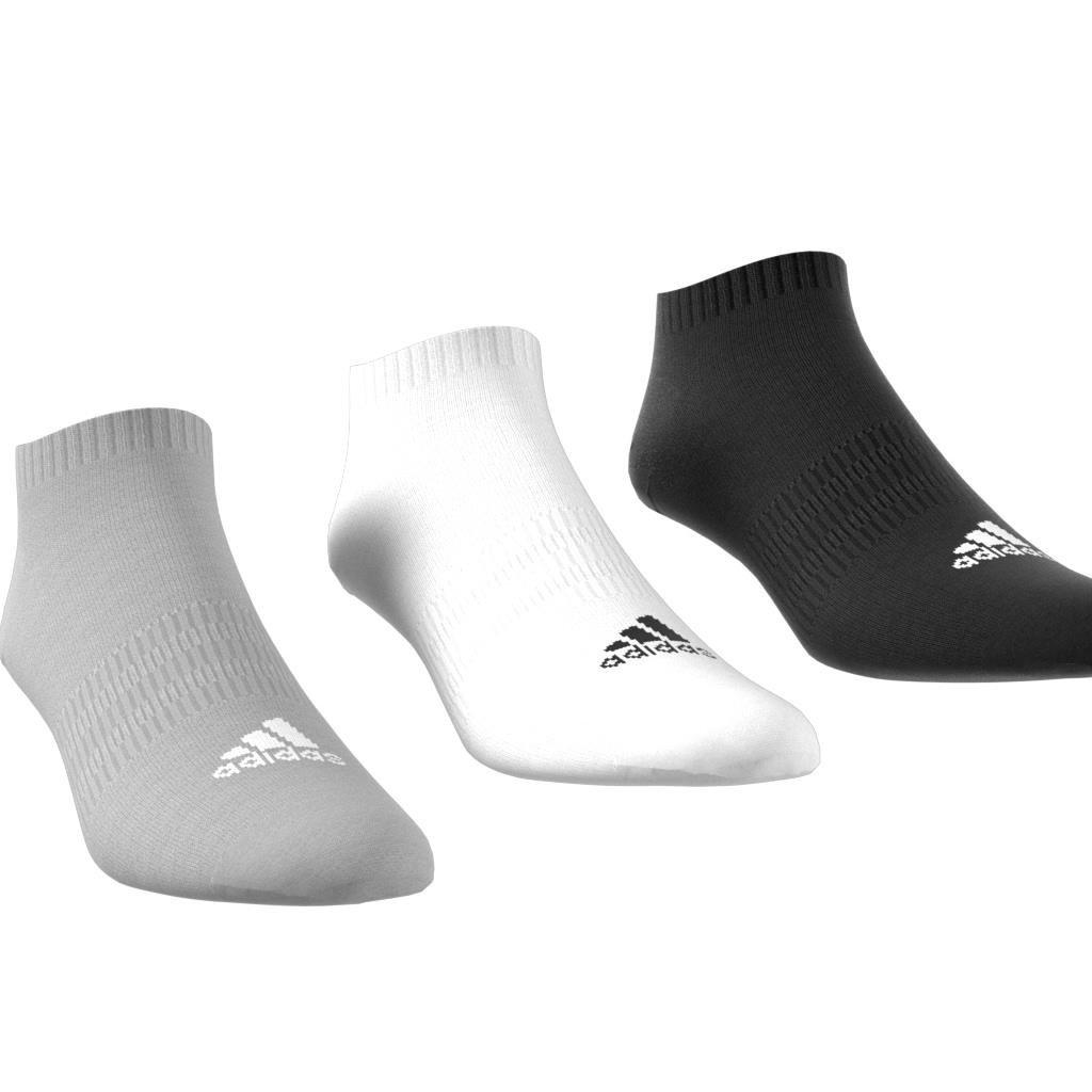 Cushioned Low-Cut Socks 3 Pairs medium grey heather Unisex Adult, A701_ONE, large image number 5