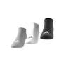 Cushioned Low-Cut Socks 3 Pairs medium grey heather Unisex Adult, A701_ONE, thumbnail image number 7