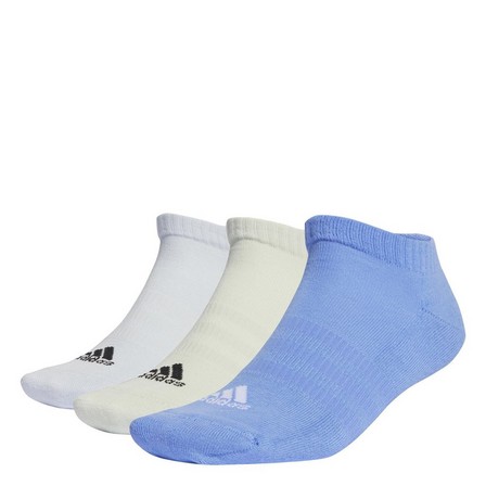 Unisex Cushioned Low-Cut Socks 3 Pairs, Multicolour, A701_ONE, large image number 4