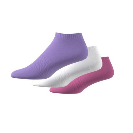 Unisex Cushioned Low-Cut Socks 3 Pairs, Pink, A701_ONE, large image number 1