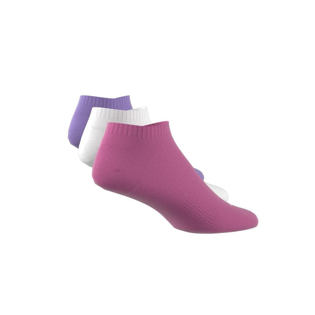 Unisex Cushioned Low-Cut Socks 3 Pairs, Pink, A701_ONE, large image number 2
