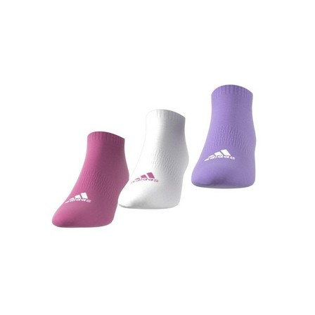 Unisex Cushioned Low-Cut Socks 3 Pairs, Pink, A701_ONE, large image number 4