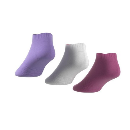 Unisex Cushioned Low-Cut Socks 3 Pairs, Pink, A701_ONE, large image number 7