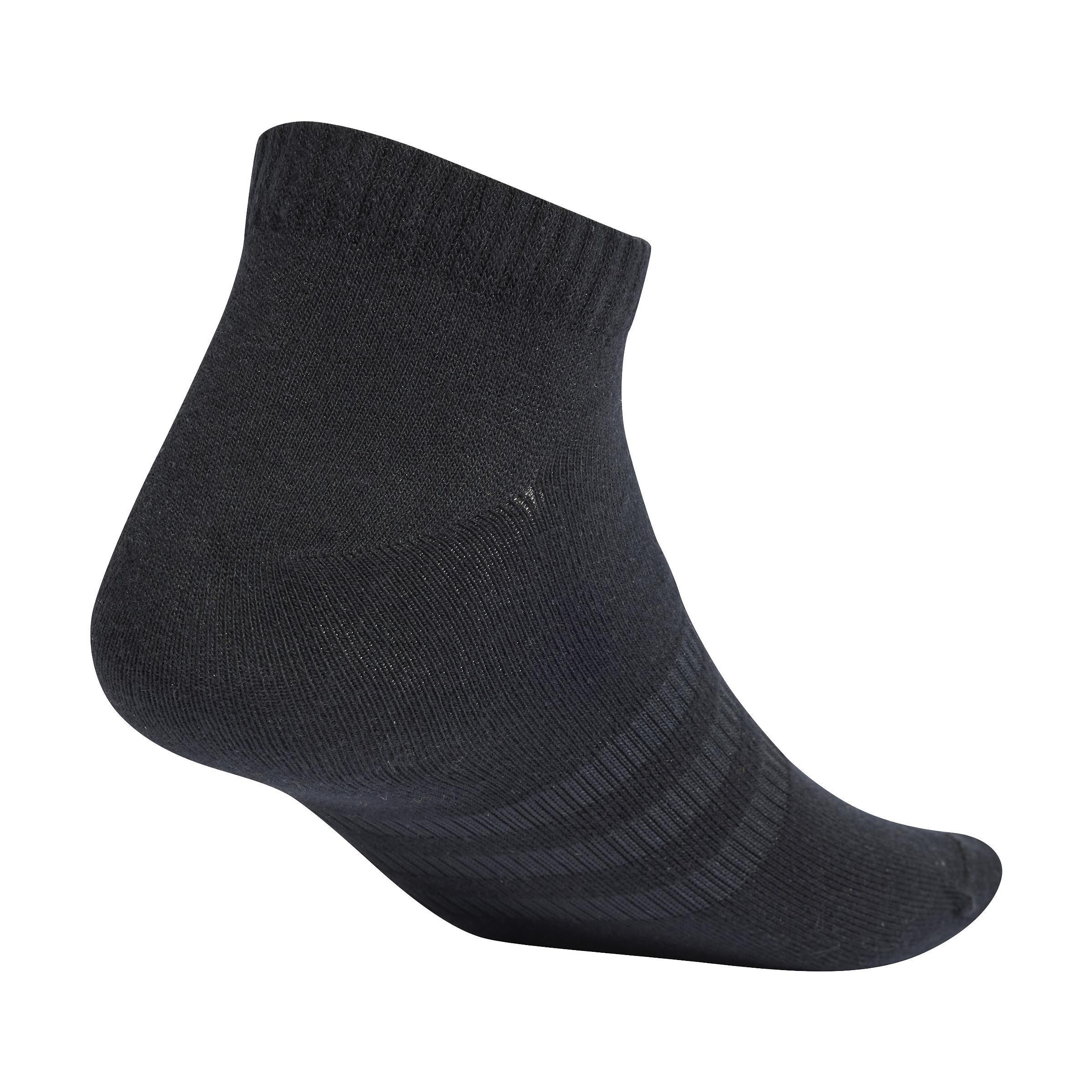 Unisex Thin and Light Sportswear Low-Cut Socks 3 Pairs, Black, A701_ONE, large image number 0
