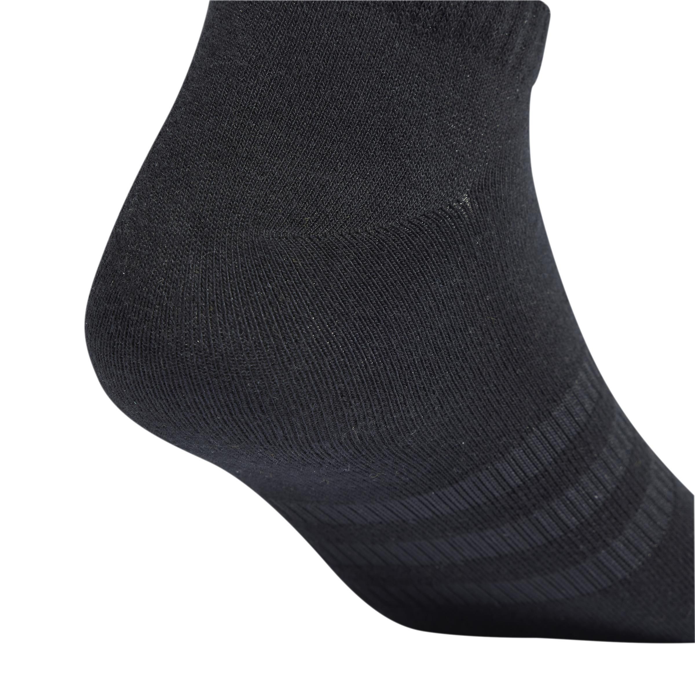 Unisex Thin And Light Sportswear Low-Cut Socks 3 Pairs, Black, A701_ONE, large image number 2