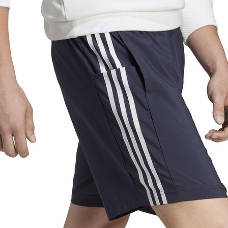 Men Aeroready Essentials Chelsea 3-Stripes Shorts, Navy, A701_ONE, large image number 3