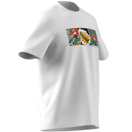 Men Lil Stripe Basketball Graphic T-Shirt, White, A701_ONE, large image number 13