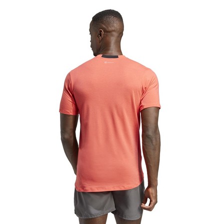 Men Designed For Training T-Shirt, Orange, A701_ONE, large image number 4