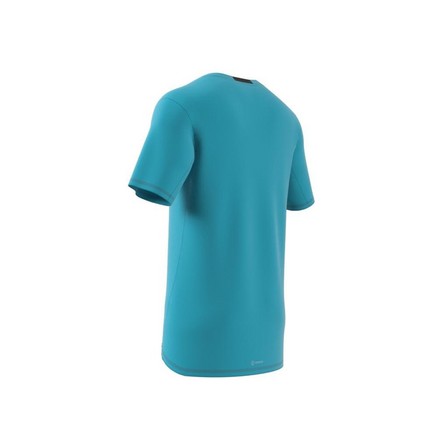 Men Designed 4 Training Cordura Workout T-Shirt, Blue, A701_ONE, large image number 9