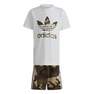 Kids Unisex Camo Shorts And Tee Set, White, A701_ONE, thumbnail image number 0