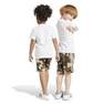 Kids Unisex Camo Shorts And Tee Set, White, A701_ONE, thumbnail image number 2