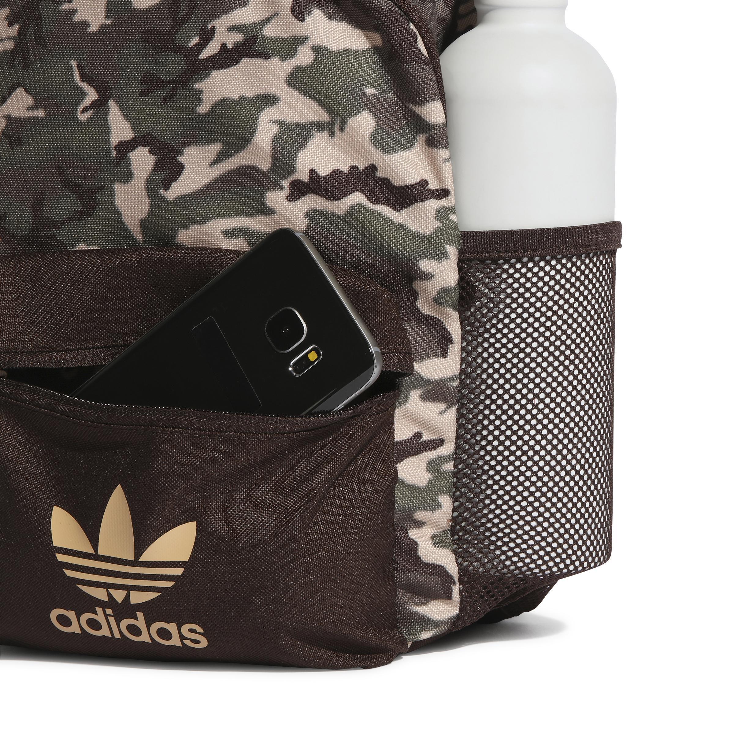 Unisex Kids Camo Backpack, Brown, , large image number 3