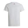Kids Girls Essentials Linear Logo Cotton Slim Fit T-Shirt, White, A701_ONE, thumbnail image number 2
