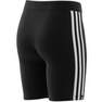 Kids Girls Essentials 3-Stripes Cotton Bike Tights, Black, A701_ONE, thumbnail image number 11