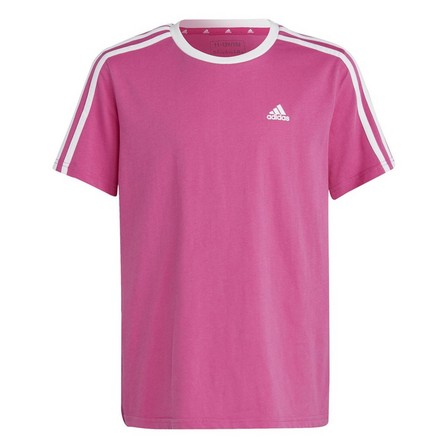 Kids Girls Essentials 3-Stripes Boyfriend T-Shirt, Pink, A701_ONE, large image number 1