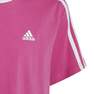 Kids Girls Essentials 3-Stripes Boyfriend T-Shirt, Pink, A701_ONE, thumbnail image number 5