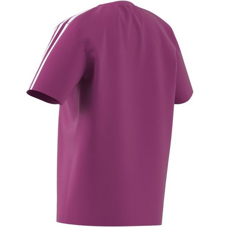 Kids Girls Essentials 3-Stripes Boyfriend T-Shirt, Pink, A701_ONE, large image number 10