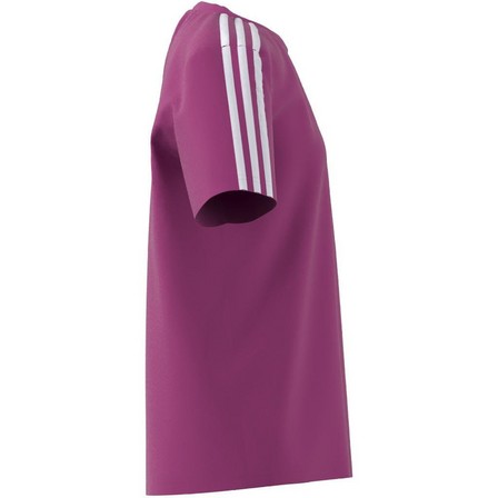 Kids Girls Essentials 3-Stripes Boyfriend T-Shirt, Pink, A701_ONE, large image number 21