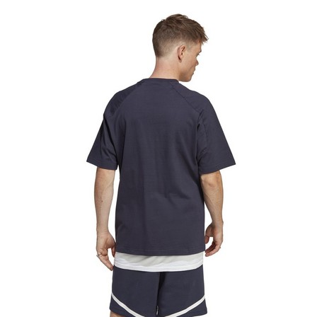Men Designed 4 Gameday T-Shirt, Navy, A701_ONE, large image number 1