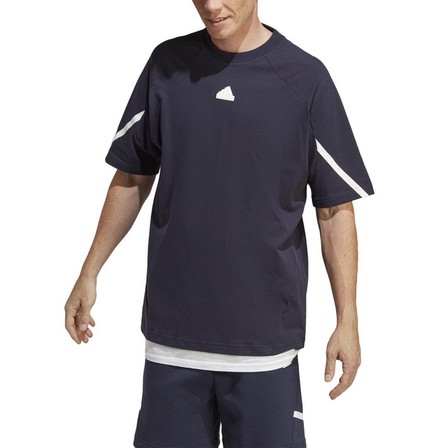 Men Designed 4 Gameday T-Shirt, Navy, A701_ONE, large image number 4