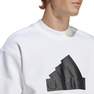 Men Future Icons Badge Of Sport Crew Sweatshirt, White, A701_ONE, thumbnail image number 7