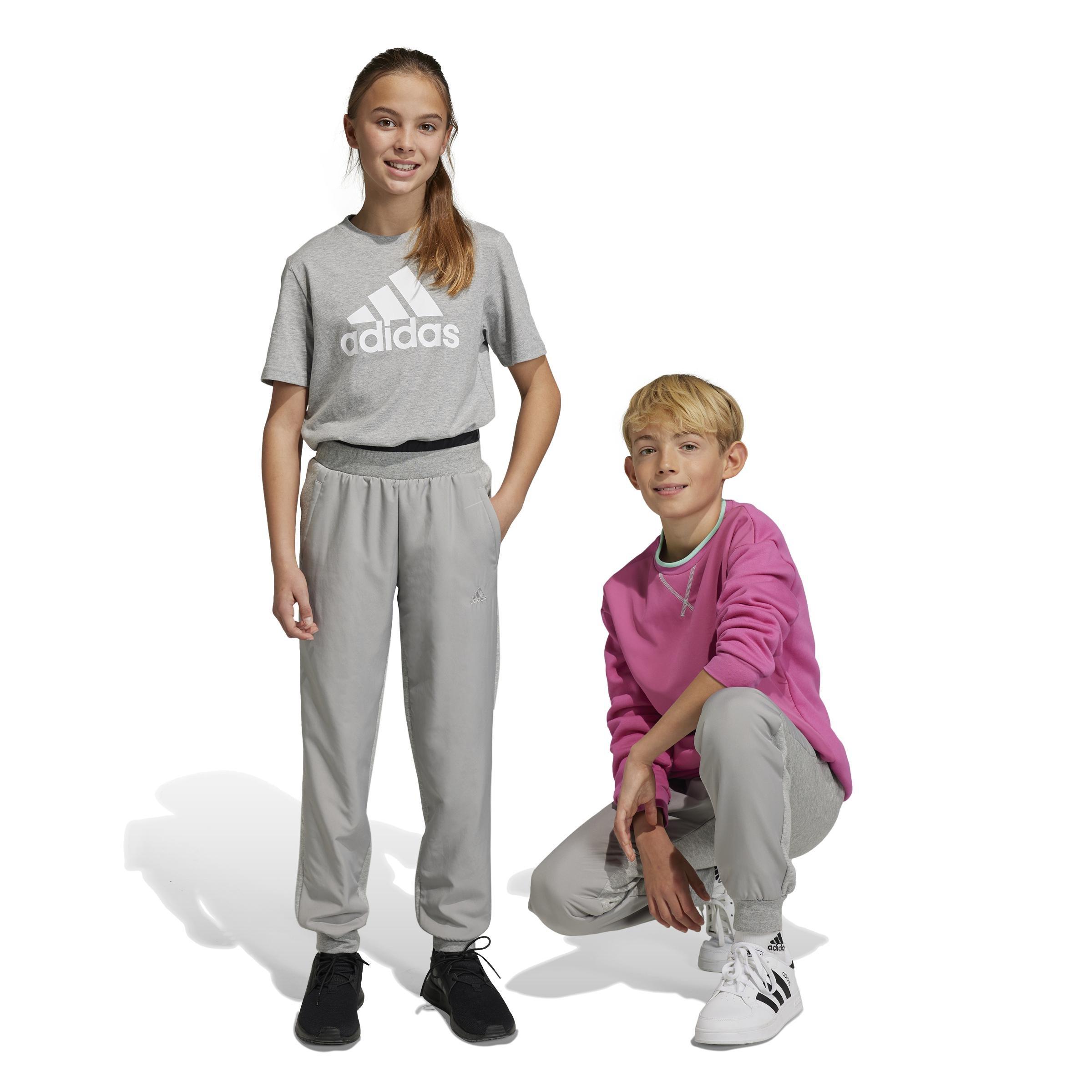 Kids Unisex All Szn Fleece Joggers, Grey, A701_ONE, large image number 0
