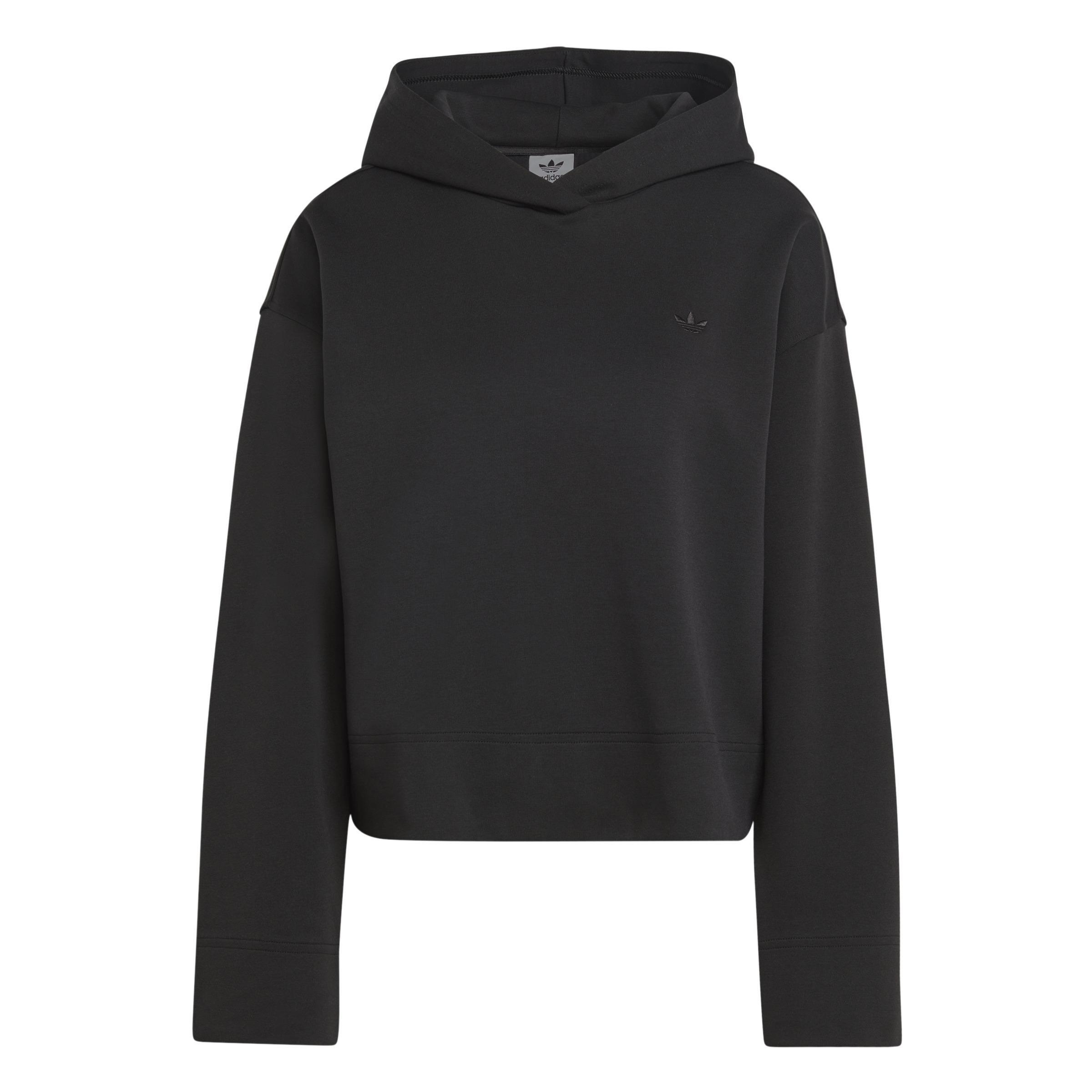 Women Premium Essentials Short Hoodie, Black, A701_ONE, large image number 2