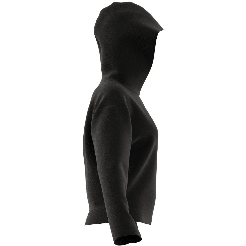 Women Premium Essentials Short Hoodie, Black, A701_ONE, large image number 6