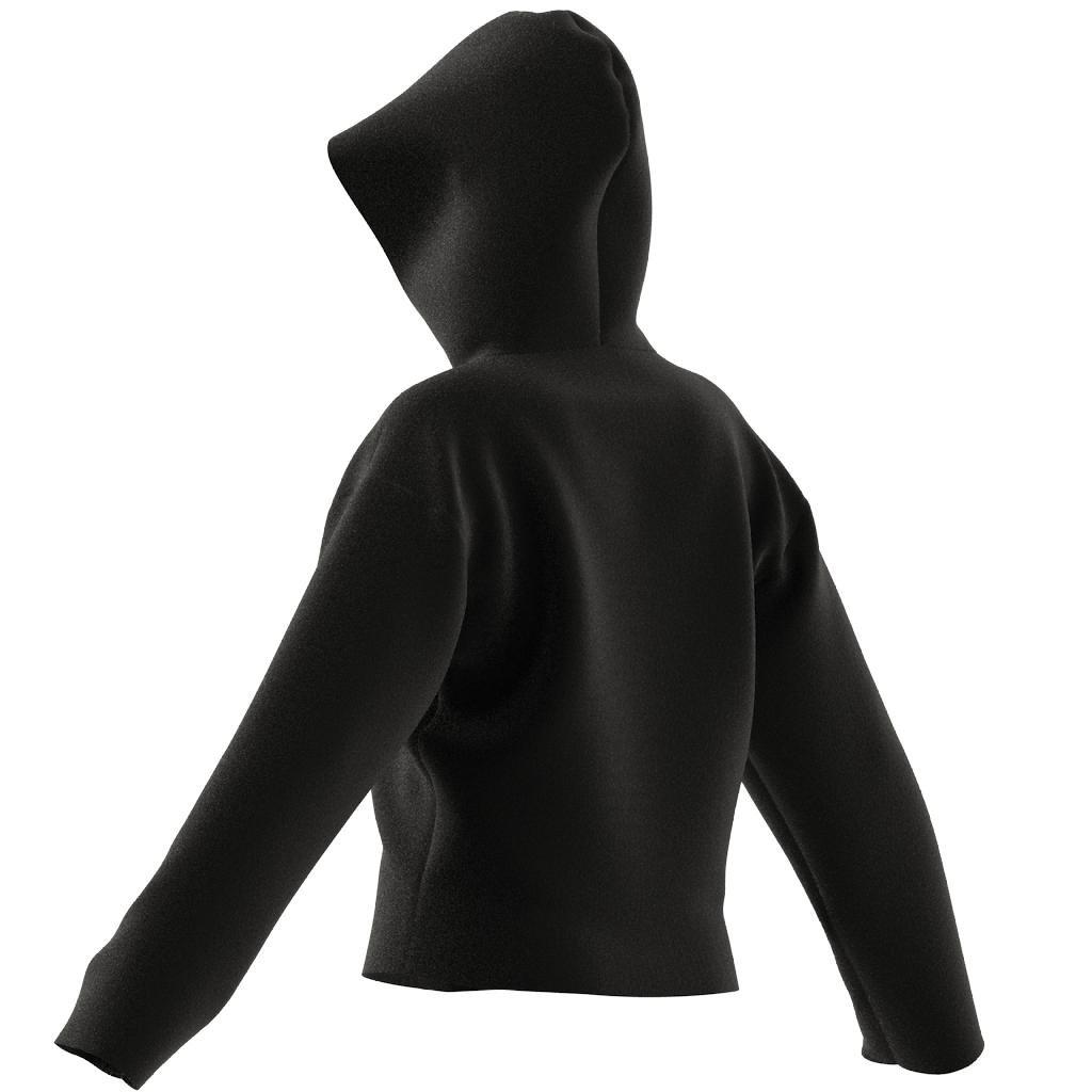 Women Premium Essentials Short Hoodie, Black, A701_ONE, large image number 8