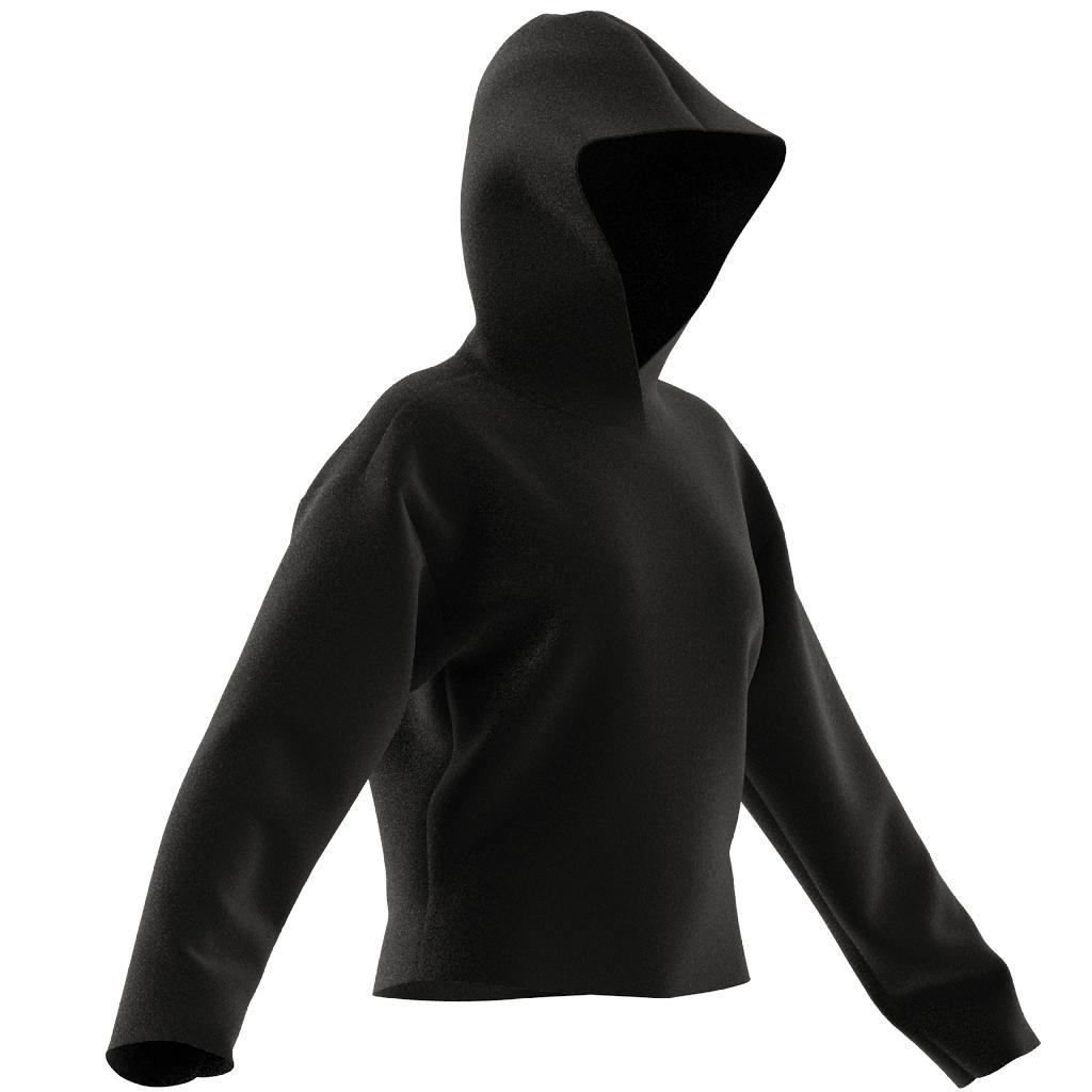 Women Premium Essentials Short Hoodie, Black, A701_ONE, large image number 10