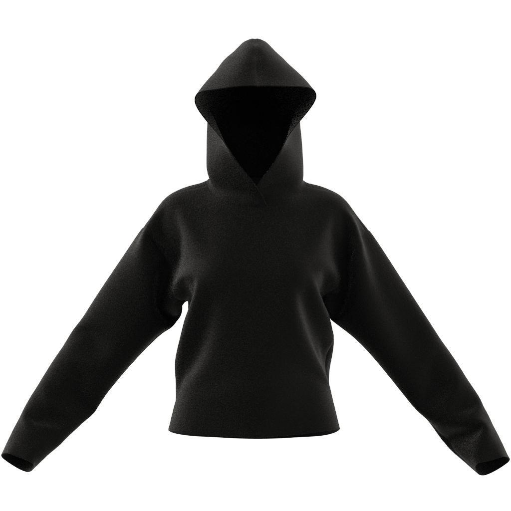 Women Premium Essentials Short Hoodie, Black, A701_ONE, large image number 12