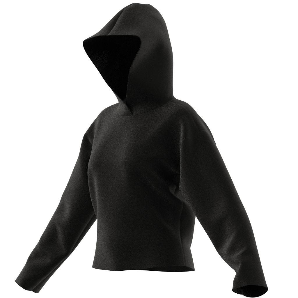 Women Premium Essentials Short Hoodie, Black, A701_ONE, large image number 13