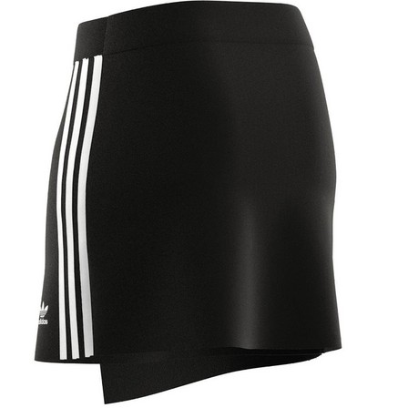 Women Adicolor Classics 3-Stripes Short Wrapping Skirt, Black, A701_ONE, large image number 12