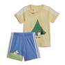 Unisex Kids Adidas Originals X Moomin Shorts And Tee Set, Yellow, A701_ONE, thumbnail image number 1