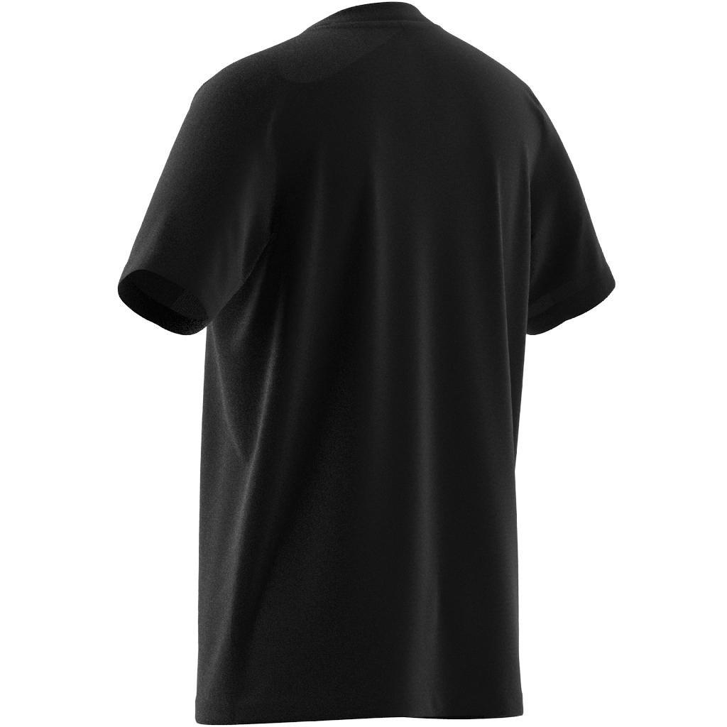 Unisex Kids Train Essentials Aeroready Logo T-Shirt, Black, A701_ONE, large image number 11