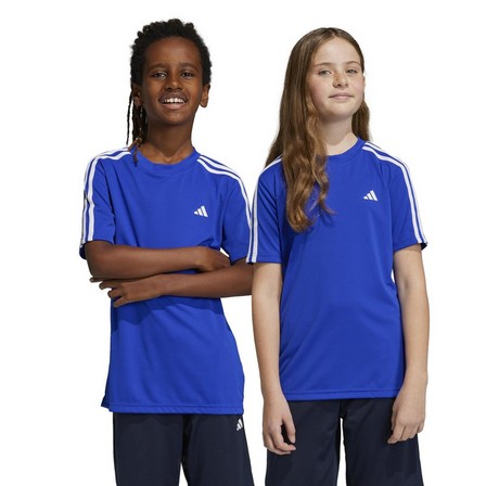Kids Unisex Train Essentials Aeroready 3-Stripes Regular-Fit Training Set, Blue, A701_ONE, large image number 0