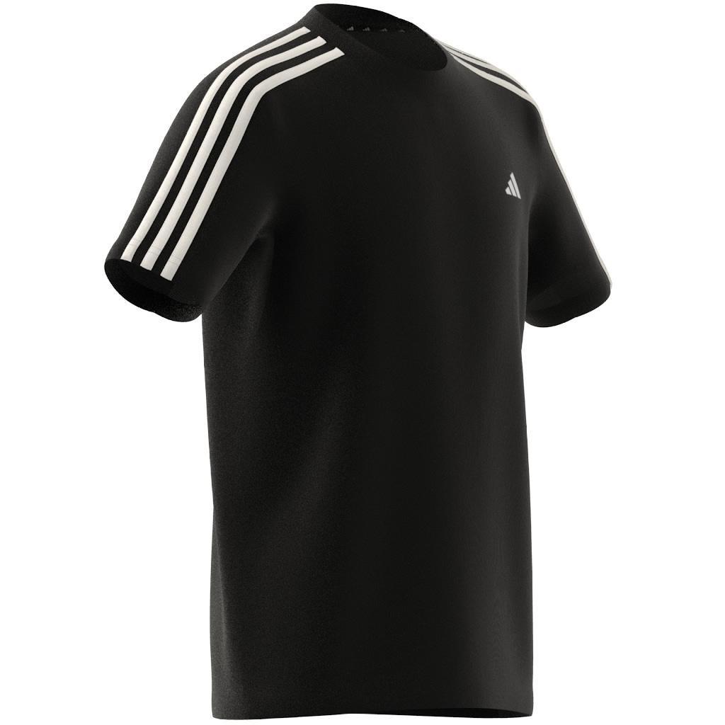 Unisex Train Essentials Aeroready 3-Stripes Regular-Fit T-Shirt, Black, A701_ONE, large image number 11