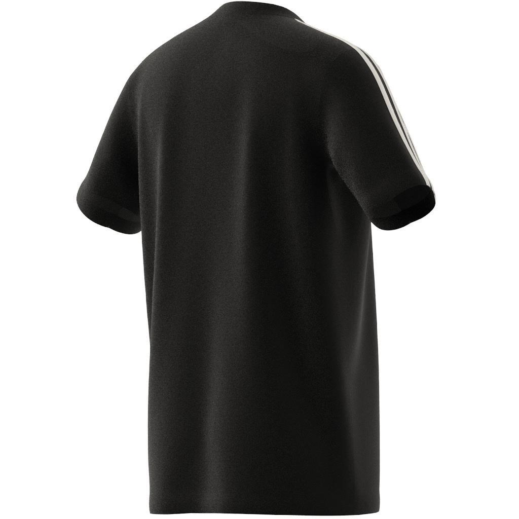 Unisex Train Essentials Aeroready 3-Stripes Regular-Fit T-Shirt, Black, A701_ONE, large image number 13